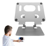 Supporto per telefono da scrivania, supporto per telefono regolabile, supporto per tablet per telefoni cellulari a 360 gradi in alluminio in lega di alluminio.