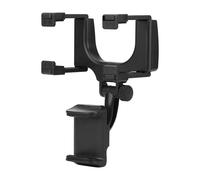 Supporto per telefono da specchietto retrovisore, supporto universale per smartphone per una visione sicura all'altezza degli occhi, girevole a 360