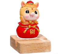 Supporto per telefono da tavolo in resina a forma di cavallo ZODIAC - Design a forma di cavallo in stile cartone animato per un posizionamento stabile dello smartphone nel lavoro, nello studio o nel