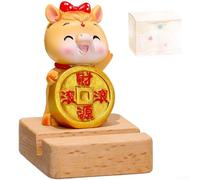 Supporto per telefono da tavolo in resina a forma di cavallo ZODIAC - Design a forma di cavallo in stile cartone animato per un posizionamento stabile dello smartphone nel lavoro, nello studio o nel