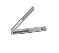 Supporto per telefono da tavolo regolabile verticale e orizzontale in alluminio nero sottile supporto per batteria di ricarica con linguetta mag