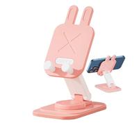Supporto per Telefono da Tavolo - Supporto Pieghevole Multifunzione - Design Coniglio Girevole a 360 Gradi Base Multifunzionale per Casa, Viaggio, Comodino e Cucina
