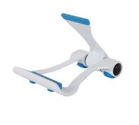 Supporto per telefono da tavolo WE, supporto portatile per smartphone da tavolo - Supporto universale per telefono da tavolo regolabile - bianco/blu - Nouvo