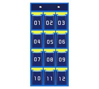 Supporto per telefono di classe, organizzatore per cellulare con lavagna tascabile numerata con ganci, organizer per la scuola e organizzazione, per cellulari, calcolatrici, penne, cl