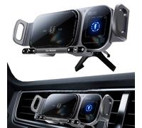 Supporto per telefono di ricarica wireless per auto - Supporto per presa d'aria con caricatore veloce a doppia bobina | Supporto per telefono per telefoni e tablet pieghevoli e dritti | Supporto