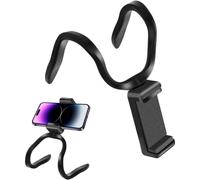 Supporto per telefono e tablet su tapis roulant, cyclette dinamica da palestra, telaio di supporto universale (doppia gamba nera)