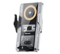 Supporto per telefono elettrico, caricabatterie rapido wireless da 66 W, blocco automatico del sensore, uscita 'aria universale, supporto di navigazione sicuro per telefono cellulare