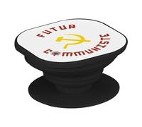 Supporto per telefono estensibile - Futuro Comunista Politica Umorismo - Maniglia Grip di supporto e supporto video per smartphone, compatibile con tutti i modelli stampati in Francia