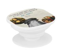 Supporto per telefono estensibile - La forza nasce per violenza e muore per libertà, citazione ispiratrice, pittura di vinci, impugnatura per presa e supporto video per smartphone, compatibile con