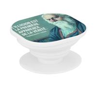 Supporto per telefono estensibile - L'illusione è il primo aspetto della verità Rabindranath Tagore Citazione Meditazione Spiritualità Ispirazione - Maniglia Grip di supporto e supporto video per