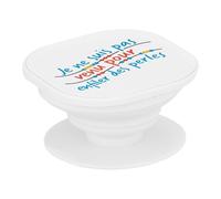 Supporto per telefono estensibile, non venuto per infilare perline, umorismo, scherzo, impugnatura per presa e supporto video per smartphone, compatibile con tutti i modelli stampati in Francia