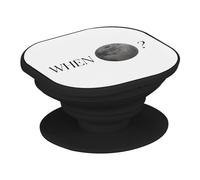 Supporto per telefono estensibile - When to The Moon? Crypto Currency Trading Blockchain Finance Business Bitcoin Umorismo Meme - Maniglia Grip di supporto e supporto video per smartphone compatibile