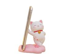 Supporto per telefono gatto - Supporto da tavolo in felino con cartoni animati, supporto per display per smartphone antiscivolo | Decorazione carina 'organizer da scrivania, base sicura per presa