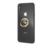 Supporto per telefono Guess ad anello, oro e nero