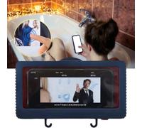 Supporto per telefono impermeabile per la doccia, accessorio perfetto per la doccia con finestra ad alta prospettiva antiappannamento, schermo touch