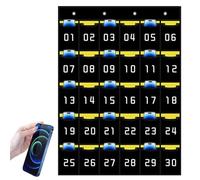 Supporto per telefono in classe | Organizer numerato per telefono cellulare Sundies con gancio: comunicazione e accessibilità comoda e organizzazione per telefoni cellulari, calcolatrici, penne,