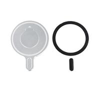 Supporto per telefono in lega di alluminio, supporto magnetico compatibile con Osmo Mobile 7P/7 per una videografia stabile, design compatto e leggero in argento elegante