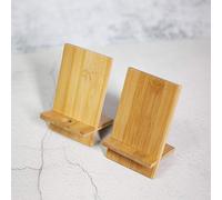 Supporto per telefono in legno Supporto per tablet Supporto per culla compatibile con dispositivi da 4 a 8 pollici e Android, supporto portatile regolabile in due parti con slot (senza foro per il