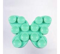 Supporto per telefono in silicone a forma di farfalla asimmetrica, supporto antiscivolo a doppia faccia per selfie/video, supporto per telefono riutilizzabile adatto per Apple/Android, regalo per la f