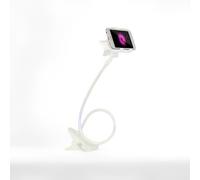 Supporto per telefono Lazy per TV da comodino, streaming live, tablet, doppia testa a morsetto, base a spirale, supporto da scrivania p
