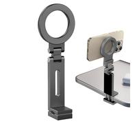 Supporto per telefono per aereo, girevole a 360 gradi, supporto magnetico per volo, clip per smartphone, supporto da viaggio compatto per vlogging selfie, studenti, adolescenti, donne, uomini