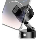 Supporto per telefono per aspirazione a vuoto, supporto per telefono per aspirapolvere con aspirazione magnetica pieghevole da 360 ° a 360 ° per cruscotto e ufficio
