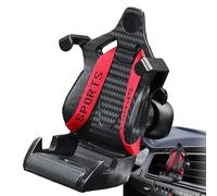 Supporto per telefono per auto design sedile da corsa - supporto per montaggio a griglia di ventilazione, supporto per cellulare girevole | supporto per telefono girevole a 360 gradi, guida sicura e