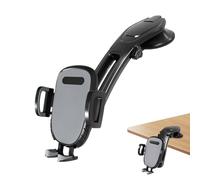 Supporto per telefono per auto | girevole a 360 gradi, supporto per telefono per parabrezza inclinato inferiore, per cruscotto auto, navigazione, viaggi e