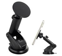 Supporto per telefono per auto - Magnetico - Cruscotto / Parabrezza - Nero