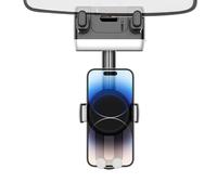 Supporto per telefono per auto, supporto per telefono specchietto posteriore, Supporto per smartphone girevole per specchietto retrovisore del veicolo - Supporto per telefono da auto girevole a 360