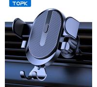 Supporto per telefono per auto, supporto per telefono universale con bloccaggio automatico di aggiornamento TOPK 2023 con clip a gancio per presa d'aria per auto per iPhone Samsung