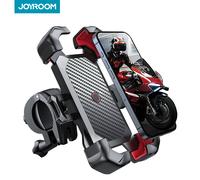 Supporto per telefono per bici Joyroom 360 ° Visualizza il supporto universale per telefono da bicicletta per supporto per telefono cellulare da 4,7-7 pollici, staffa antiurto, clip GPS Black and Red