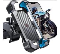 Supporto per telefono per bicicletta e moto, supporto universale per manubrio con blocco automatico in 1 secondo, stabilizzatore anti-vibraz
