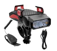 Supporto per telefono per bicicletta, impermeabile con faro a LED e supporto per telefono, caricatore USB diretto per ciclismo e attività all'aperto