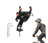 Supporto per telefono per bicicletta in lega di alluminio | Supporto per cellulare per moto, ammortizzazione, in lega di alluminio, per ciclismo all'aria aperta, moto e scooter
