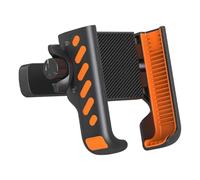 Supporto per telefono per carrello da golf, supporto magnetico per carrello da golf, in ABS da 195 g, girevole a 360 gradi, morsetto antiscivolo, supporto portatile per smartphone, per shopping, moto