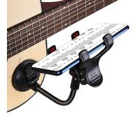 Supporto per telefono per chitarra, accessorio didattico per smartphone, pinza flessibile regolabile portatile per supporto per telefono, per chitarristi, chitarra elettrica, bassa, ukulele, pratico
