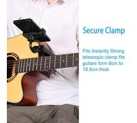 Supporto per telefono per chitarra regolabile per spartiti digitali, comodo