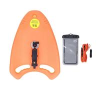 Supporto per telefono per kickboard da nuoto Tavola galleggiante pieghevole in schiuma EVA con filettatura da 1/4 di pollice (Arancia)