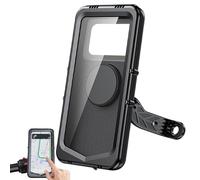 Supporto per telefono per moto - Supporto girevole a 360° con rivestimento impermeabile, manubrio PC ABS PC, morsetto antiscivolo resistente agli urti, design stabile sicurezza dei