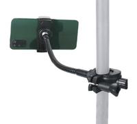 Supporto per telefono per piedi - Supporto per telefono per leggio | Supporto regolabile con braccio lungo collo d'oca flessibile per Drum Music Club Studio