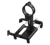 Supporto per telefono per Plus 6, design rotante in lega di alluminio con sicurezza antifurto per biciclette e scooter (nero)