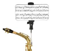 Supporto per telefono per sassofono contralto, clip musicale per sassofono con testa quadrata da 4 mm, supporto per fissare il telefono in modo sicuro, facile da leggere la musica