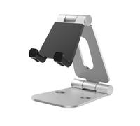 Supporto per telefono pieghevole doppio, base da tavolo regolabile compatibile con iPhone 16-8, modelli Pro/XR/XS e Nintendo Switch