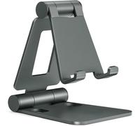 Supporto per telefono pieghevole doppio, supporto da tavolo regolabile compatibile con iPhone 16-11, XS-Xr, 8, Nintendo Switch e tutti i telefoni