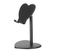 Supporto per telefono portatile con design a forma di cuore Supporto pieghevole per tablet in metallo Organizzatori da scrivania per uso domestico Office Supporto per treppiede regolabile per telefono