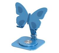 Suppórto Per Telefono Regolabile A Farfalla, Base Antiscivolo Stabile, 13x10x11,8 Cm, Suppórto Per Telefono Cellulare Girevole A 360°, Supporto Da Tavolo Pieghevole, Supporto Resistente, Per Smartphon