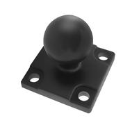 Supporto per telefono regolabile per moto con rotazione a 360 ° Base quadrata con testa a sfera in gomma da 1 pollice per stabilità di navigazione Installazione rapida Staffa per telefono moto