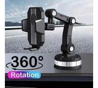 Supporto per telefono rotante a 360 gradi - Materiale ABS durevole, braccio regolabile e supporto per cruscotto adatto per auto, camion e veicoli da costruzione Tagli UnicaABS
