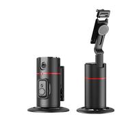 Supporto per telefono rotante a 360 gradi, treppiede regolabile con tracciamento automatico con batteria ricaricabile, utilizzare semplicemente treppiede per tracciamento automatico del viso, potenza